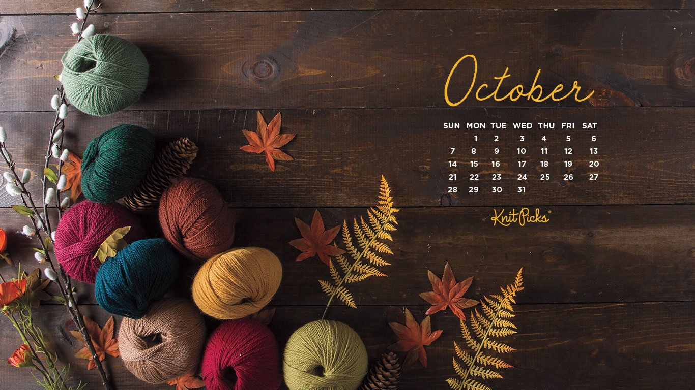 October Calendar Background