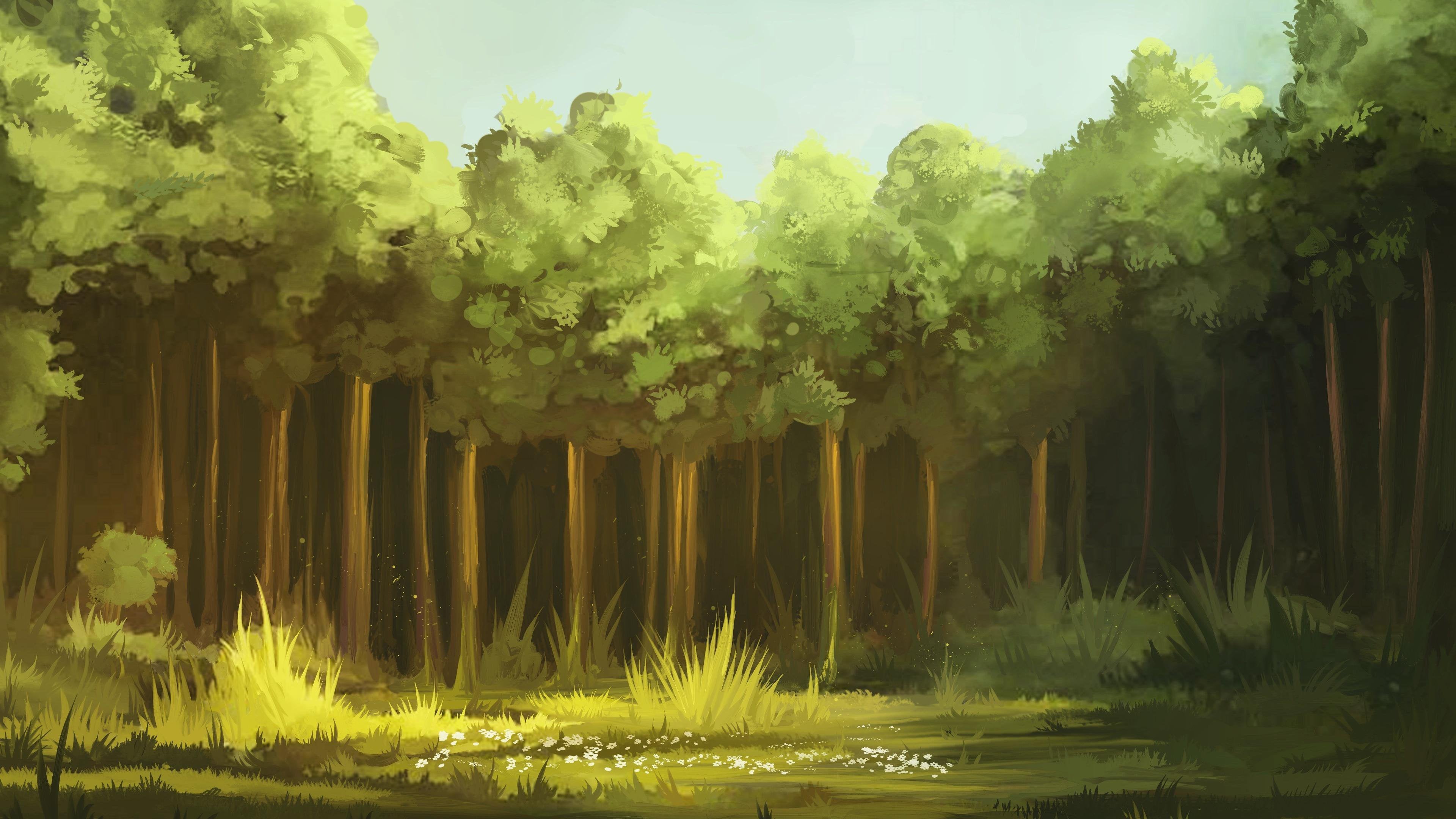 Painted Forest Background