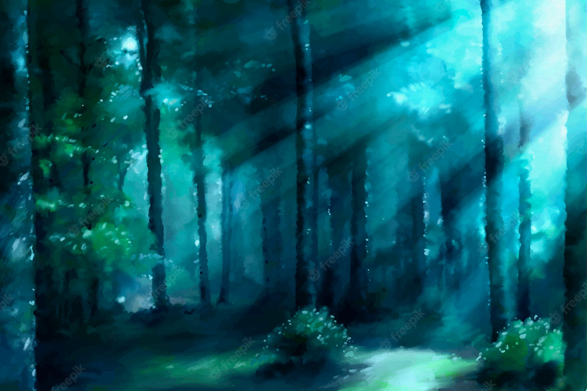 Painted Forest Background