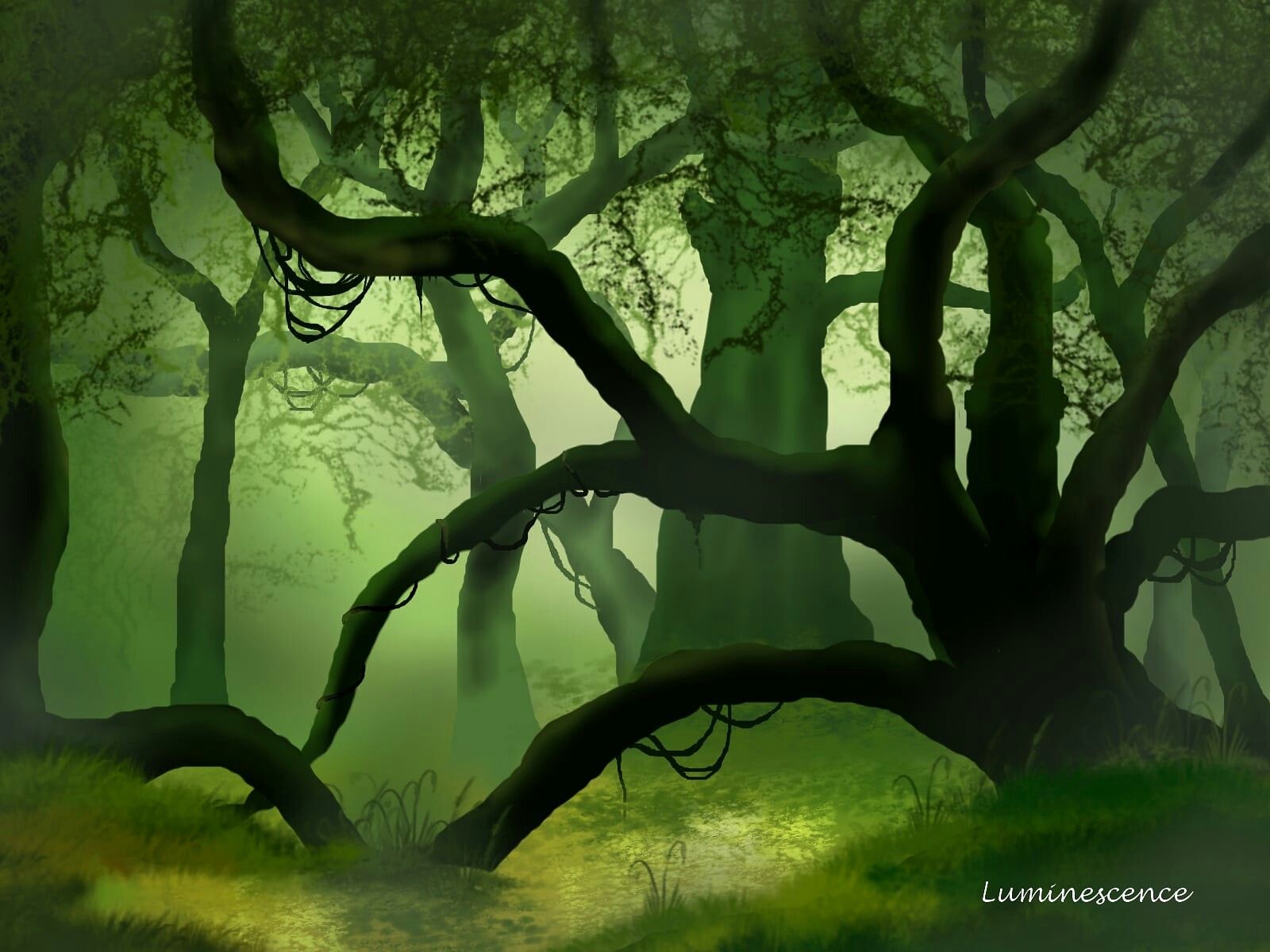 Painted Forest Background