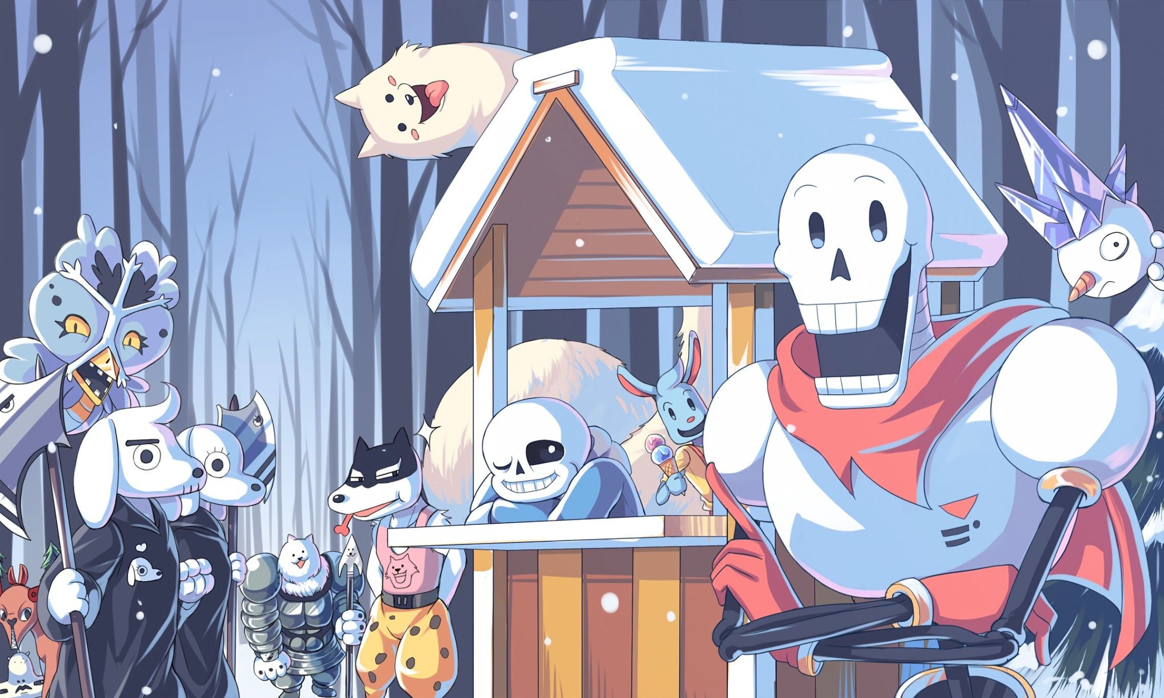 Papyrus Undertale Background