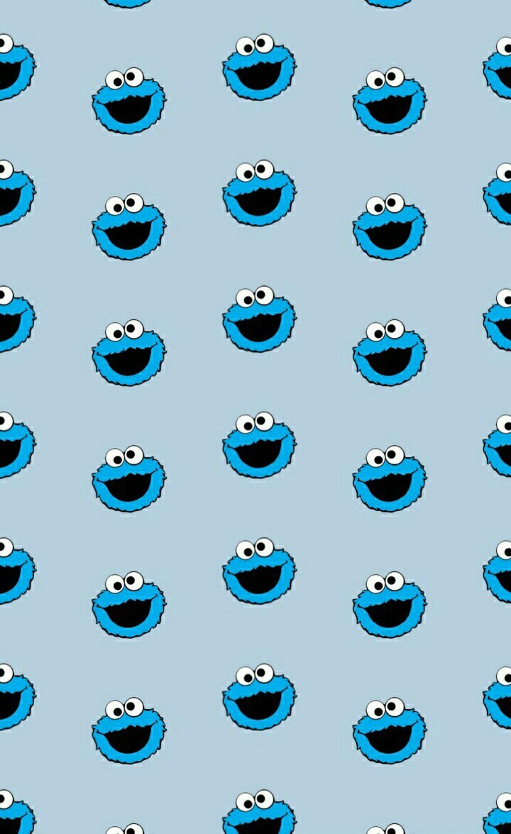 Pattern Cookie Monster Background