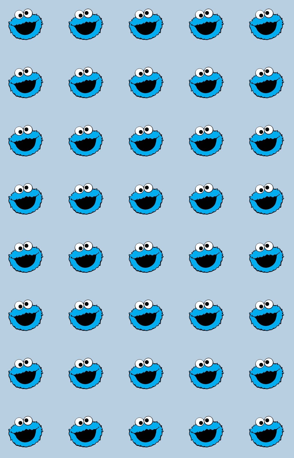 Pattern Cookie Monster Background