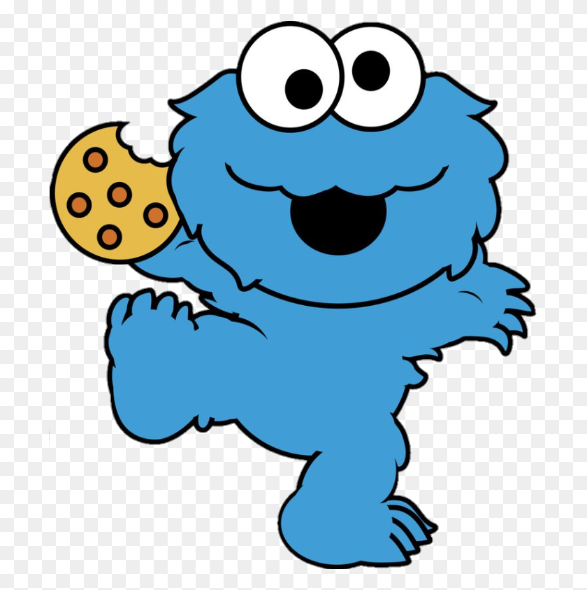 Pattern Cookie Monster Background