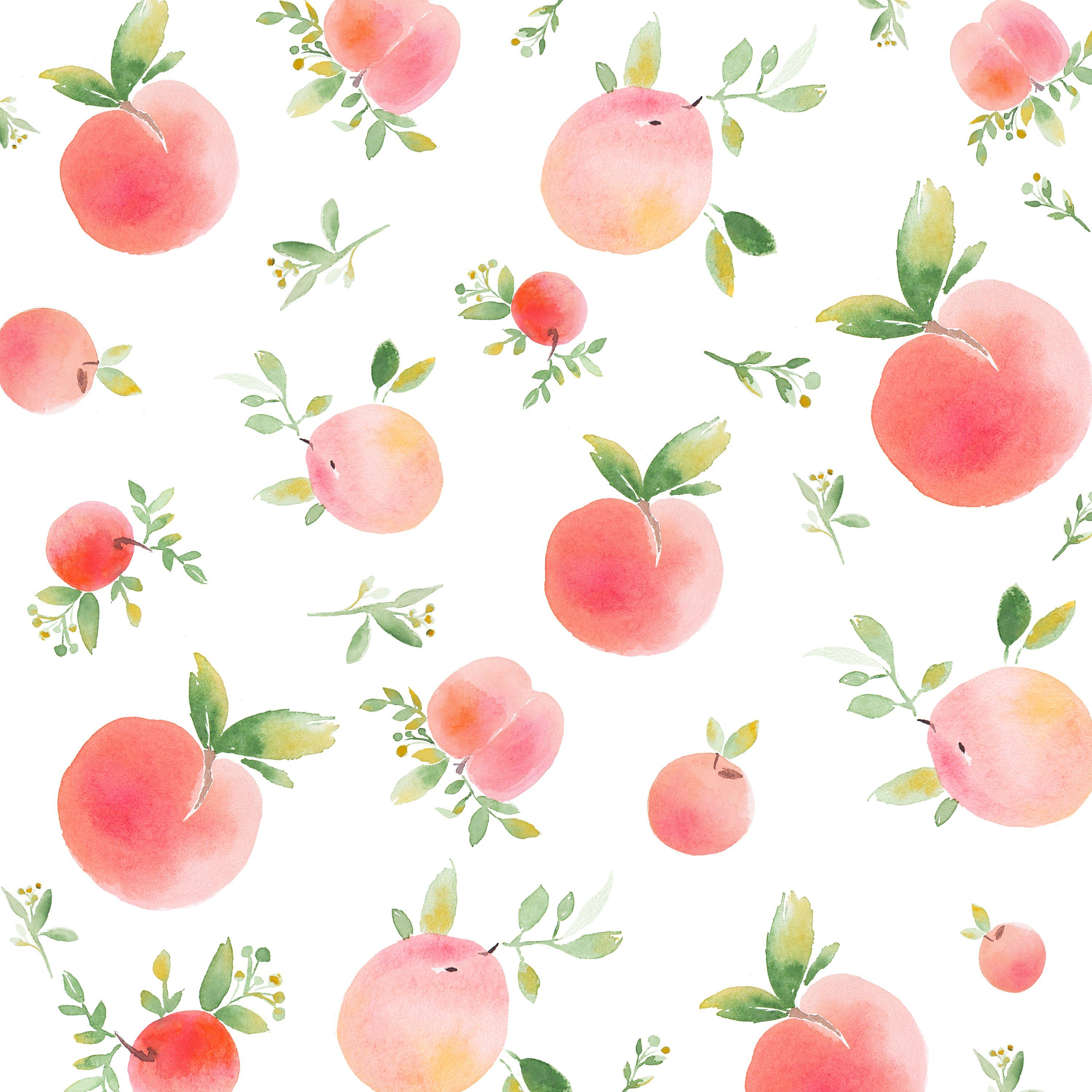 Peach Fruit Background