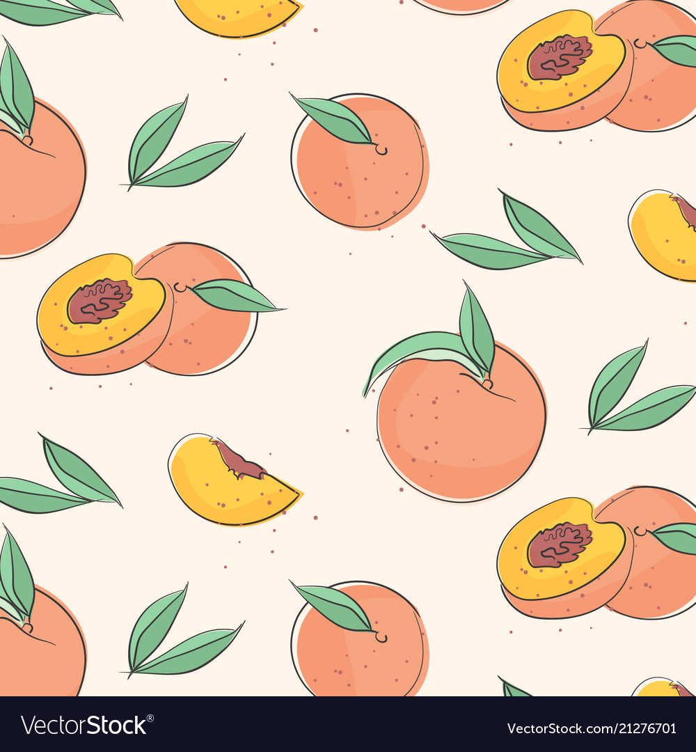 Peach Fruit Background