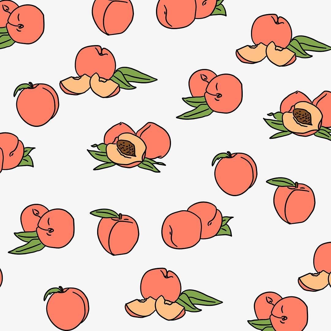 Peach Fruit Background