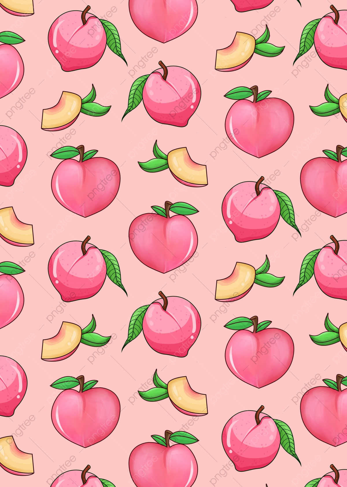 Peach Fruit Background