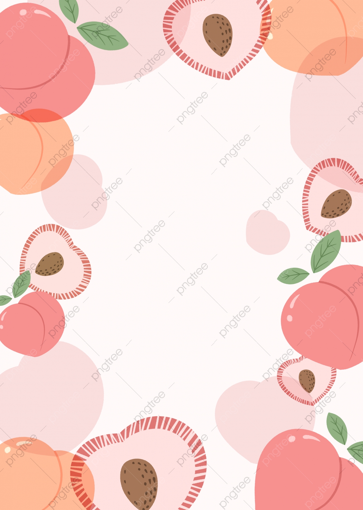 Peach Fruit Background