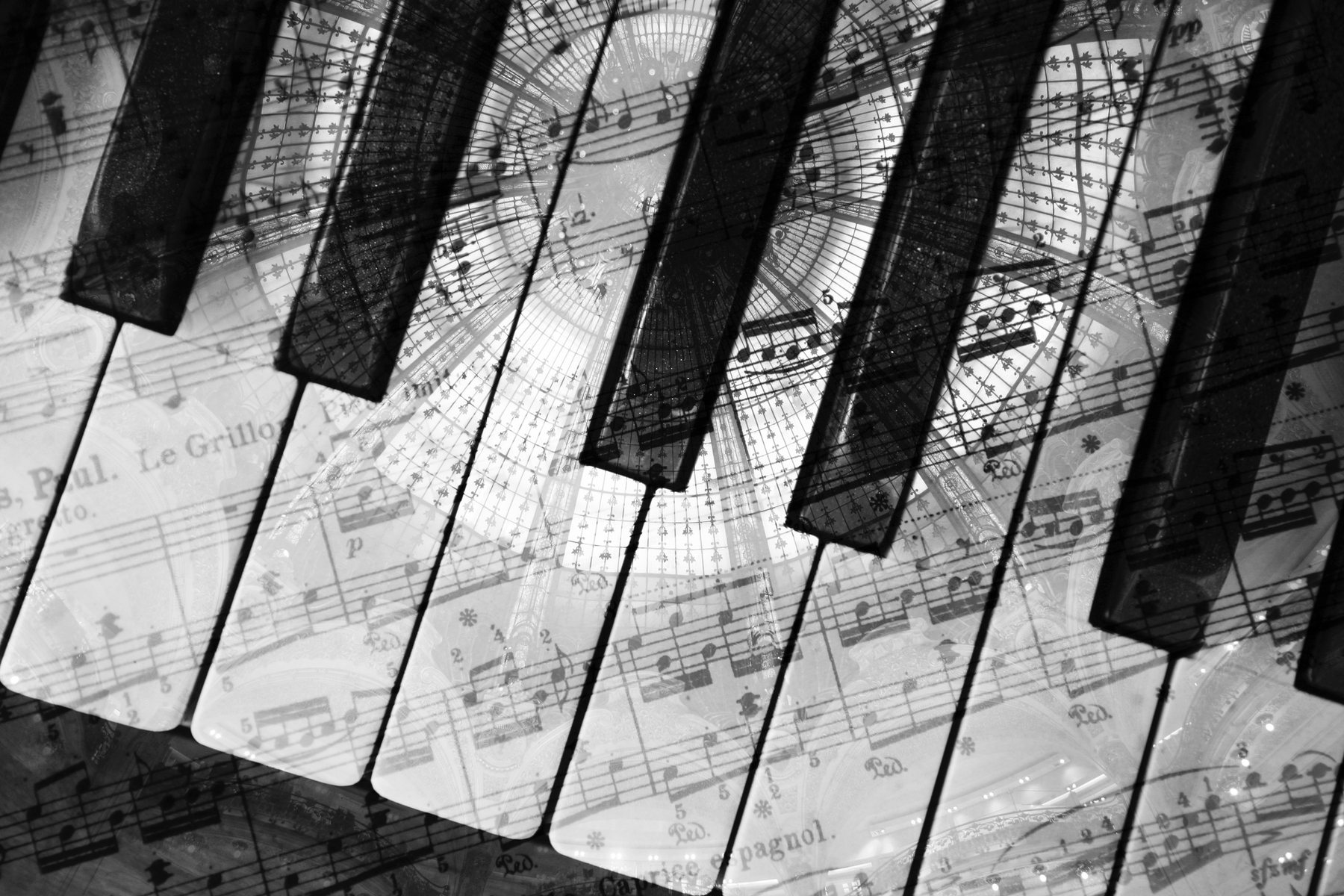 Piano Black Background