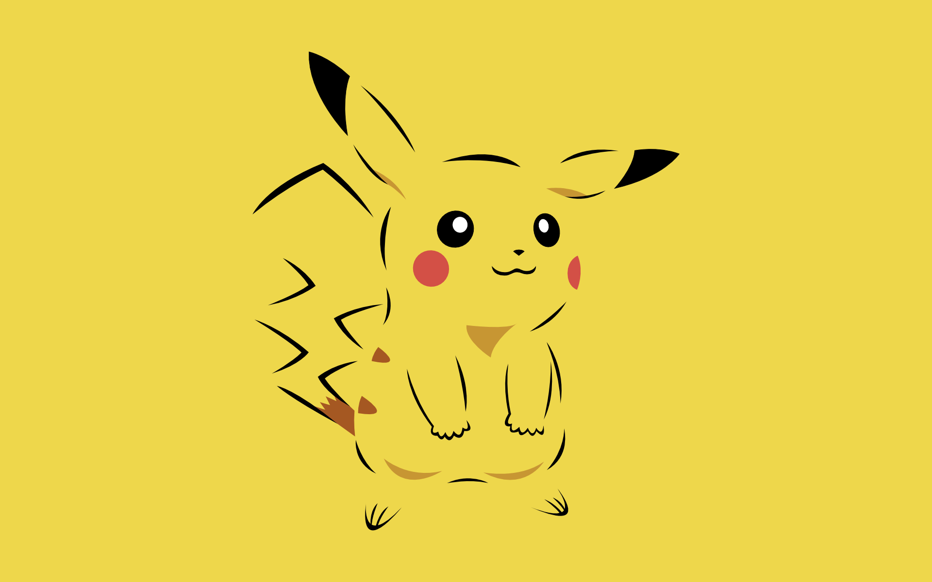 Pikachu Black Background