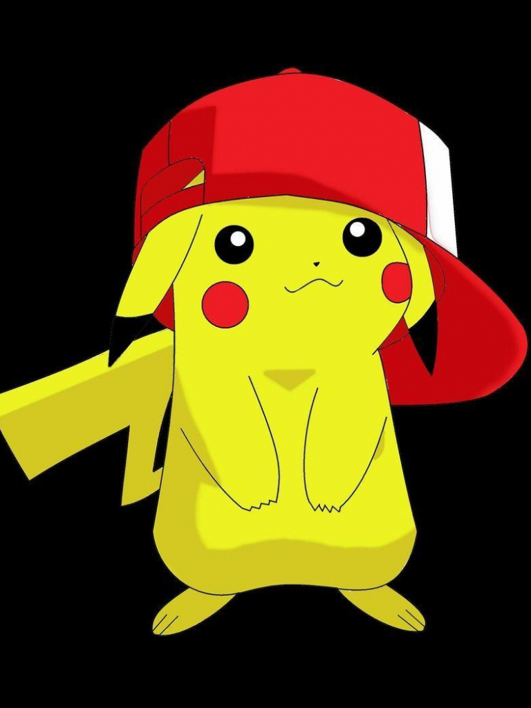 Pikachu Black Background