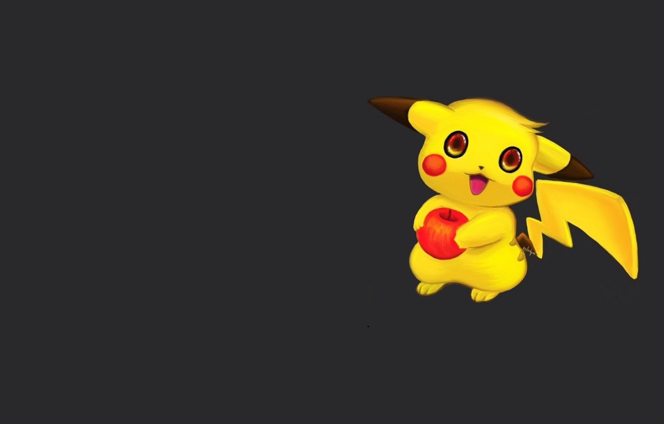 Pikachu Black Background