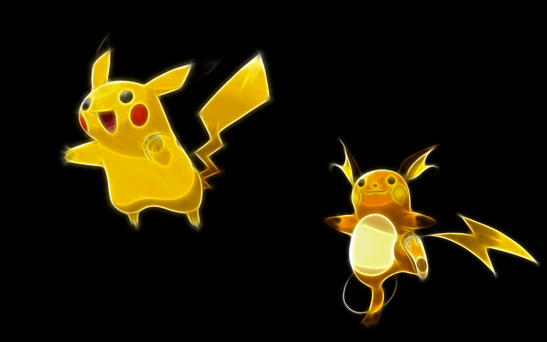 Pikachu Black Background