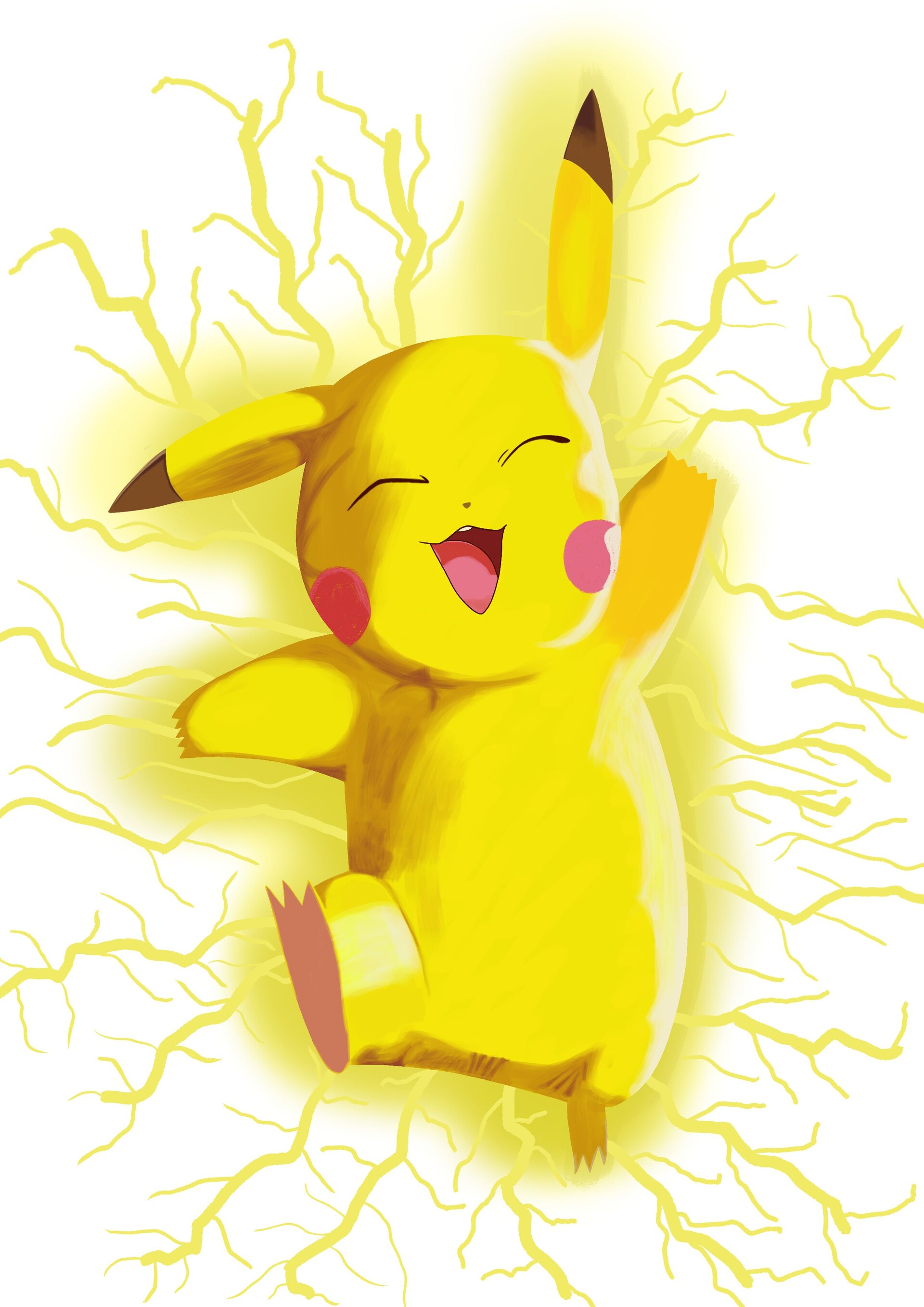 Pikachu Black Background