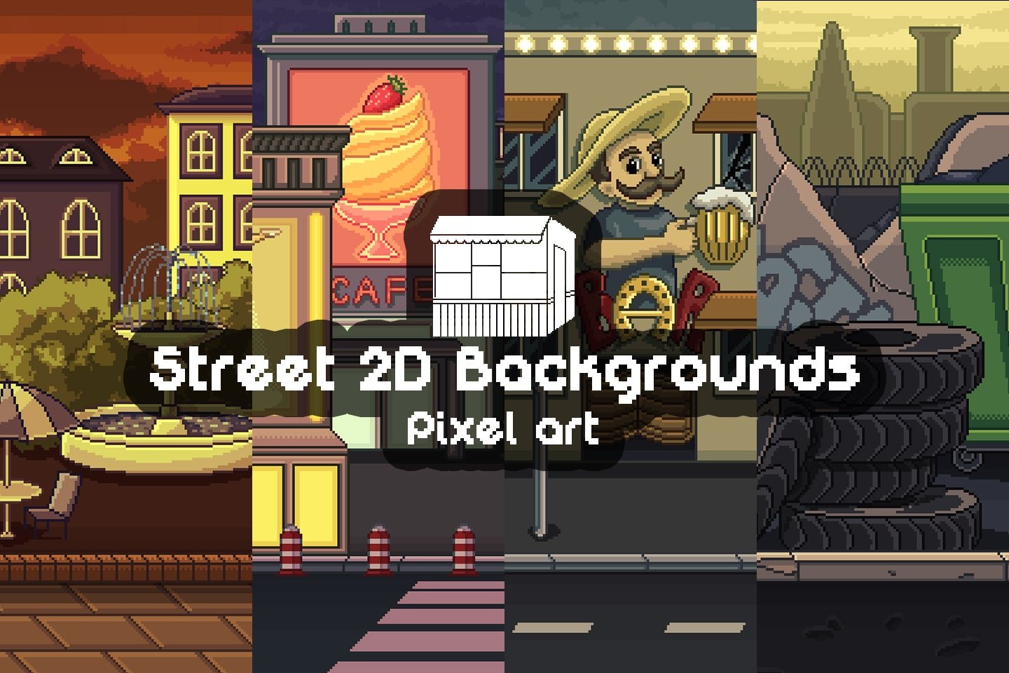 Pixel Art Game Background