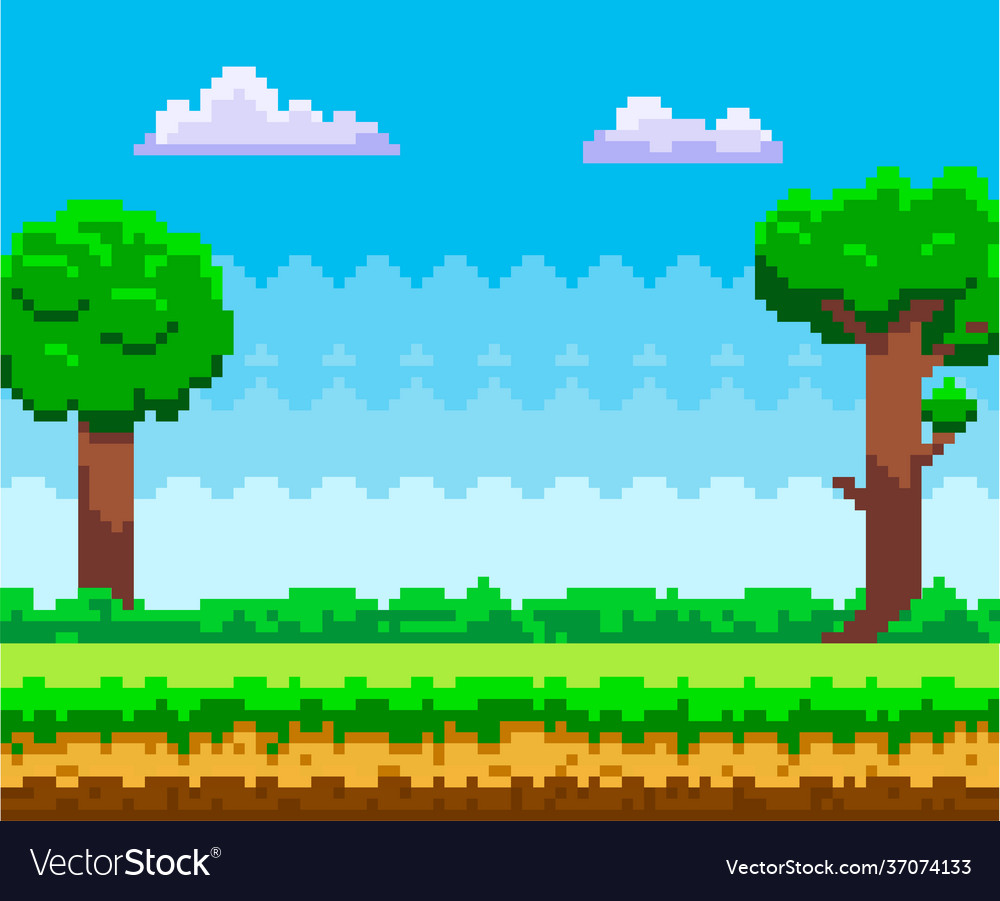 Pixel Art Game Background