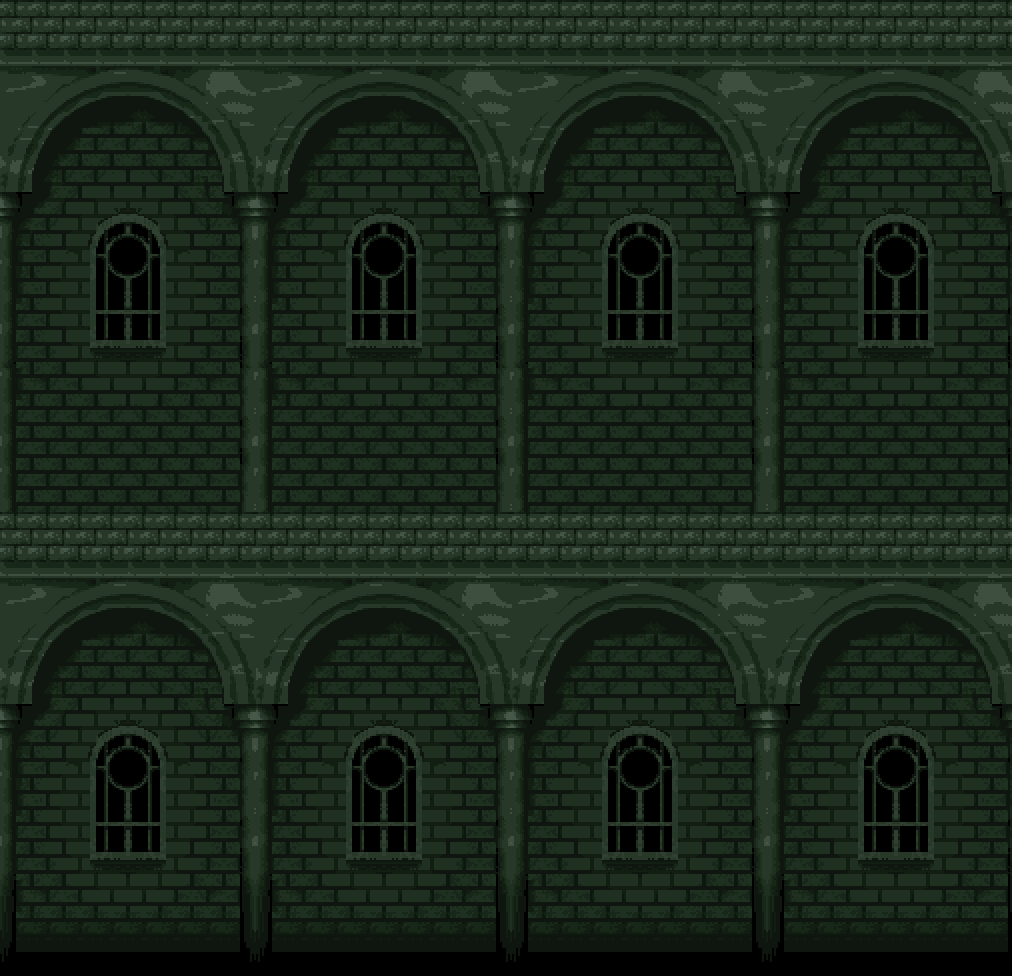 Pixel Castle Background