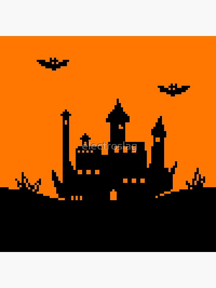 Pixel Castle Background