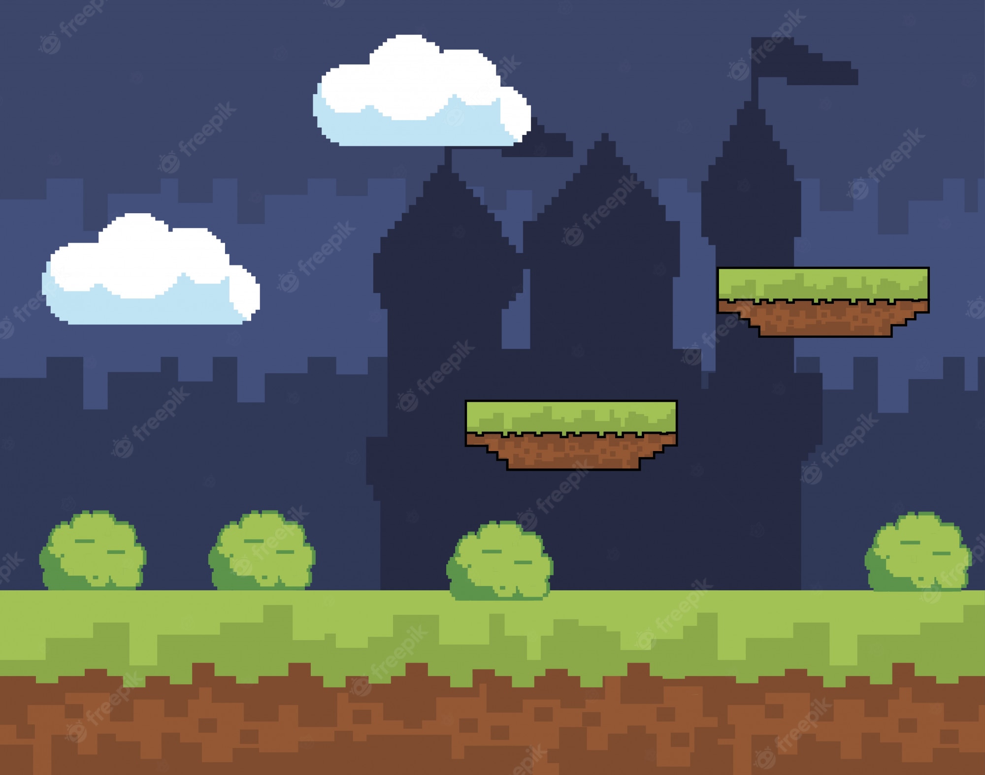 Pixel Game Background