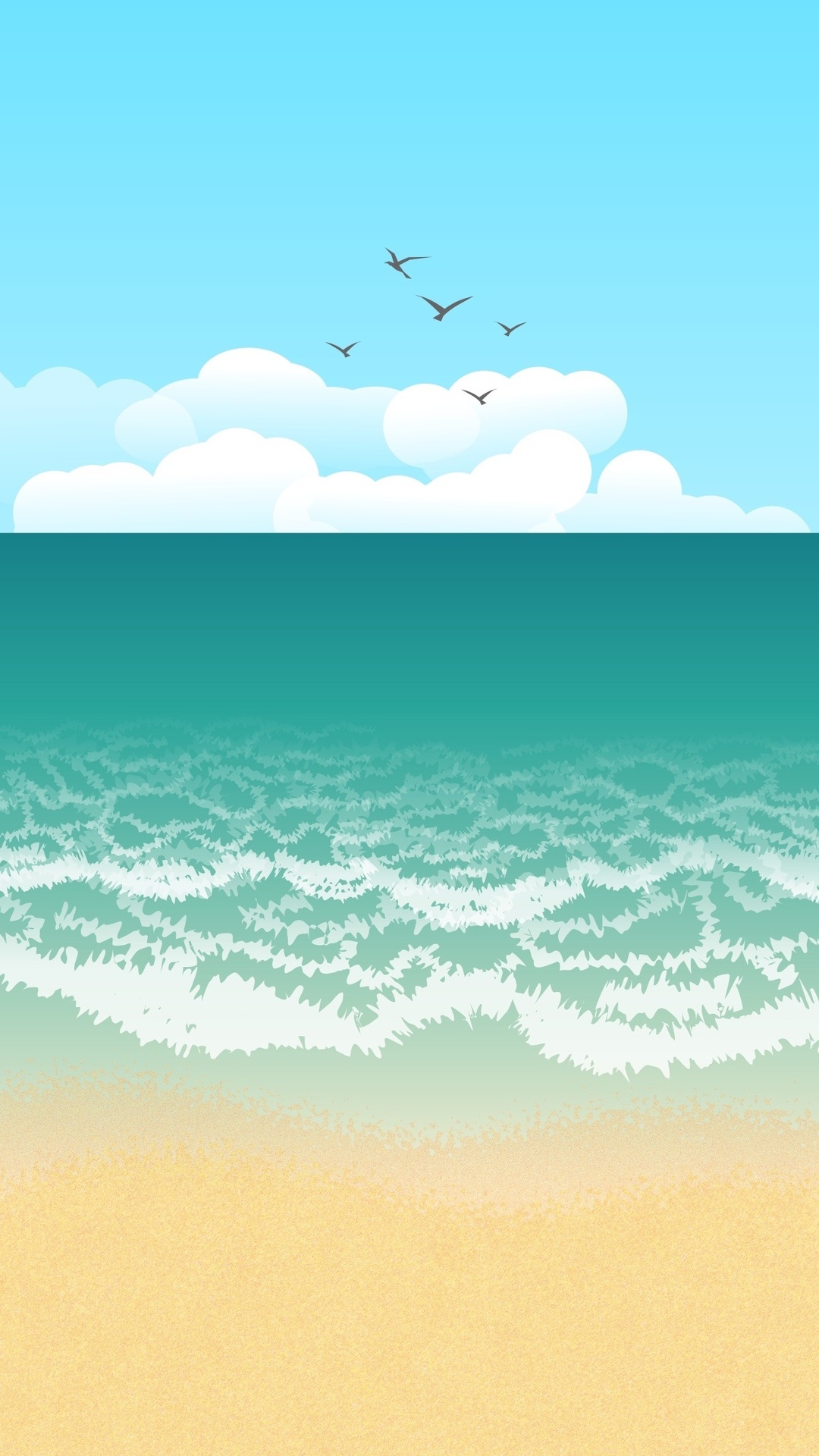 Pixel Ocean Background