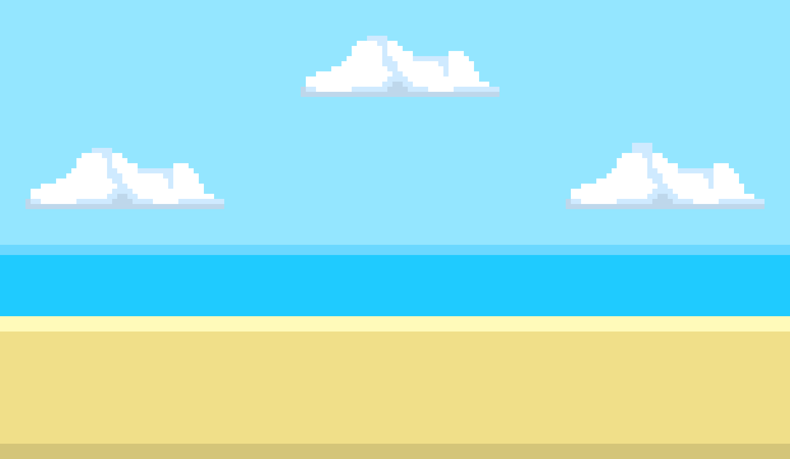 Pixel Ocean Background