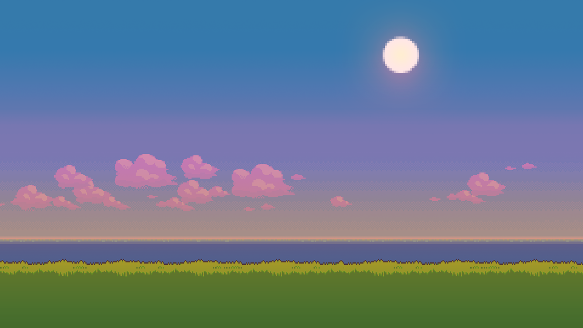 Pixel Scenery Background