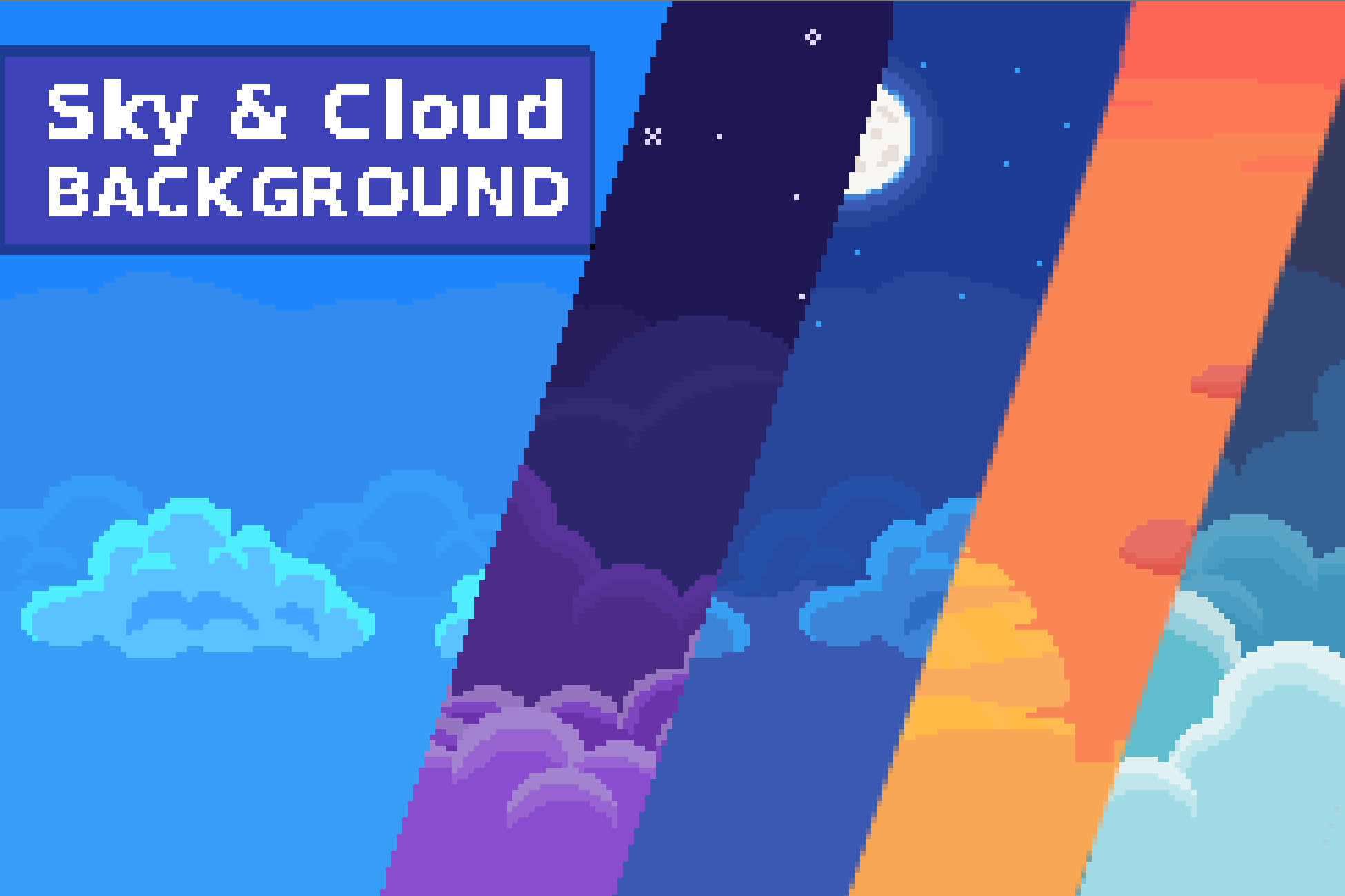 Pixel Sky Backgrounds