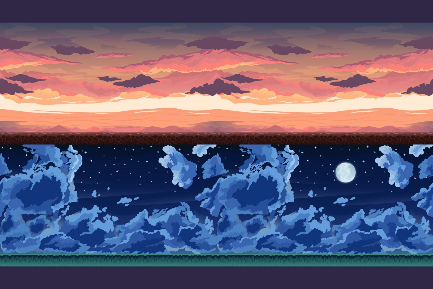 Pixel Sky Backgrounds