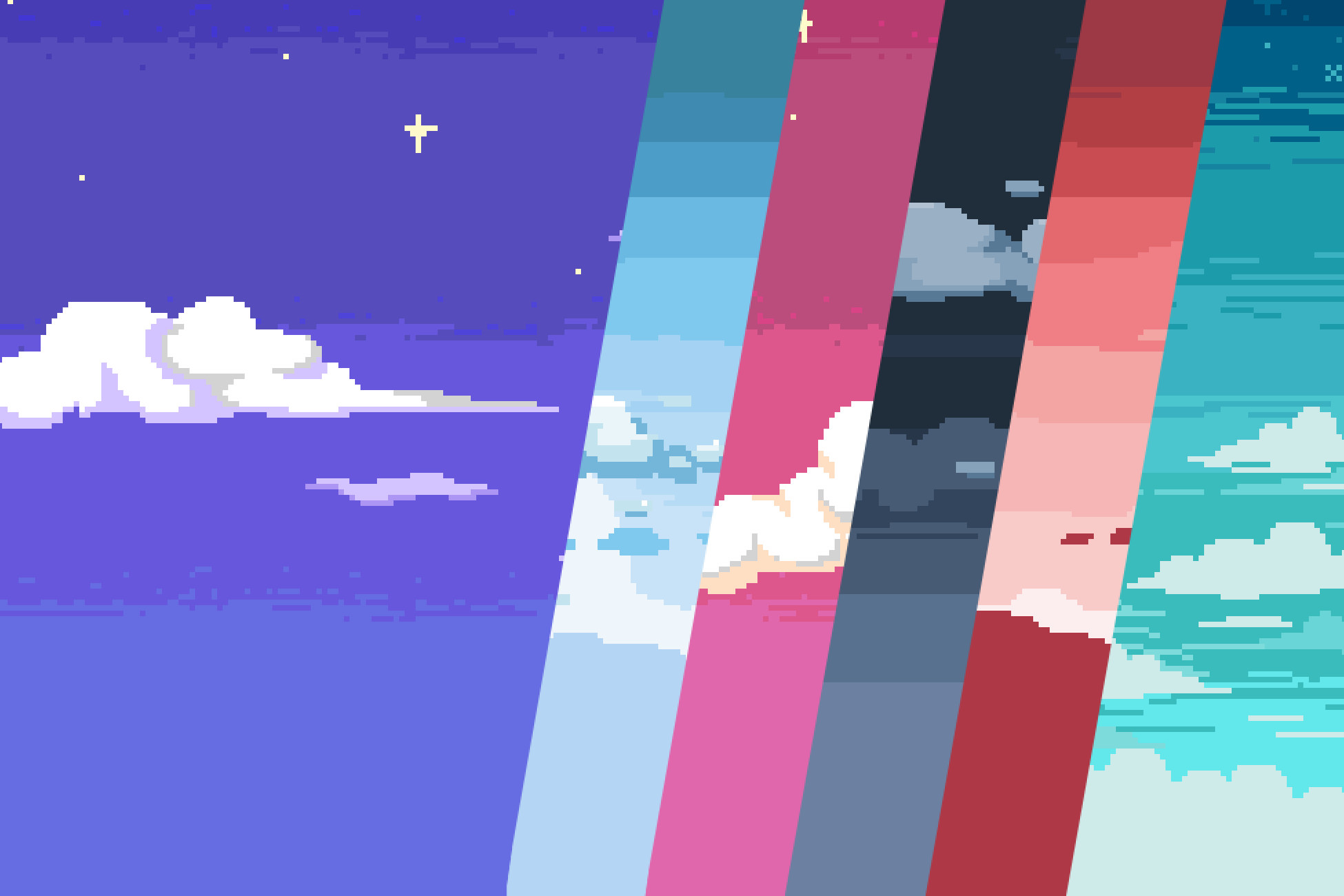 Pixel Sky Backgrounds