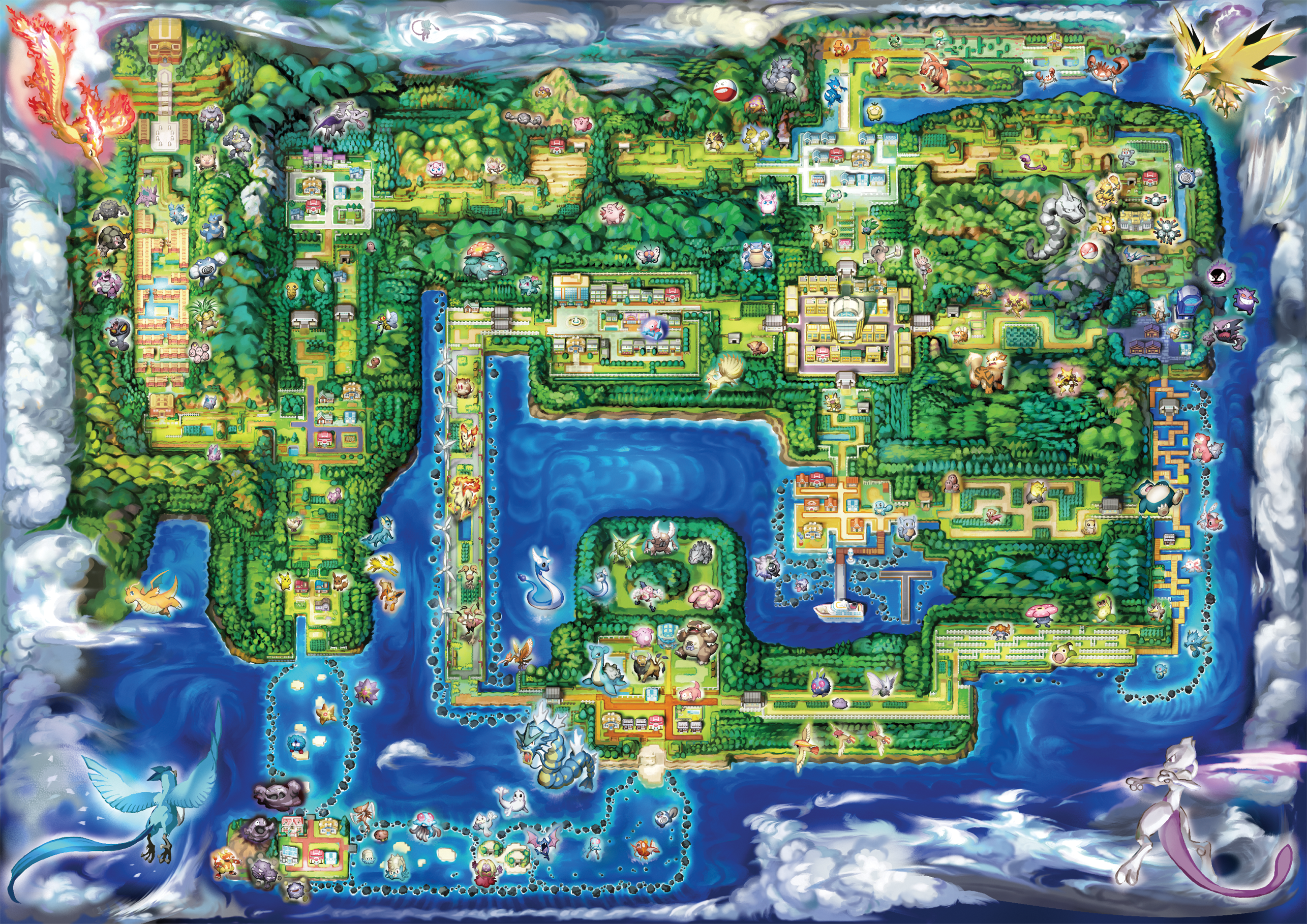 Pokemon City Background