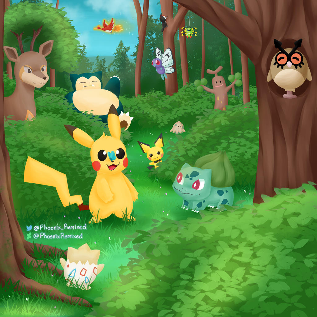 Pokemon Forest Background