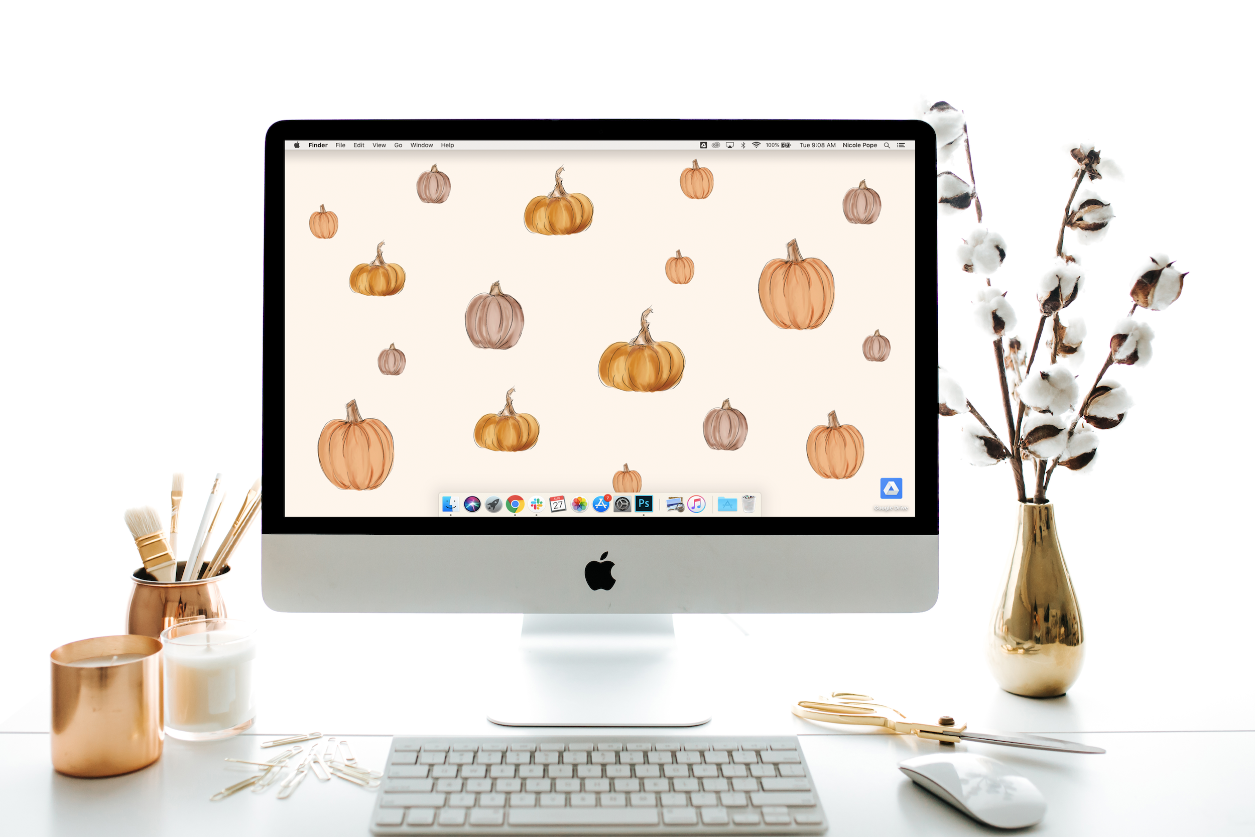 Pumpkin Desktop Background