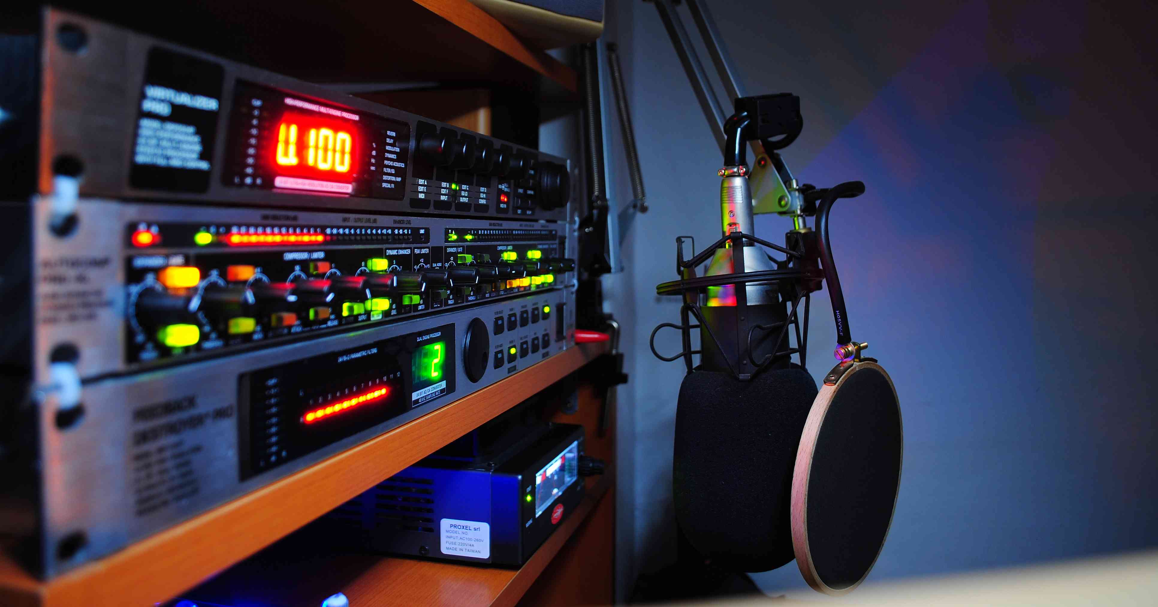 Radio Studio Background