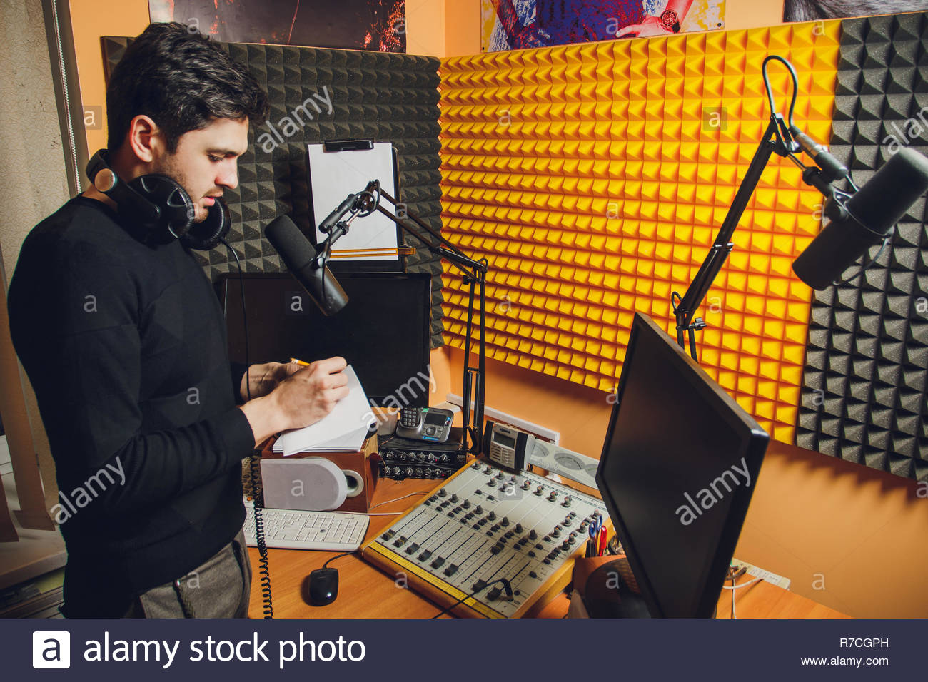 Radio Studio Background