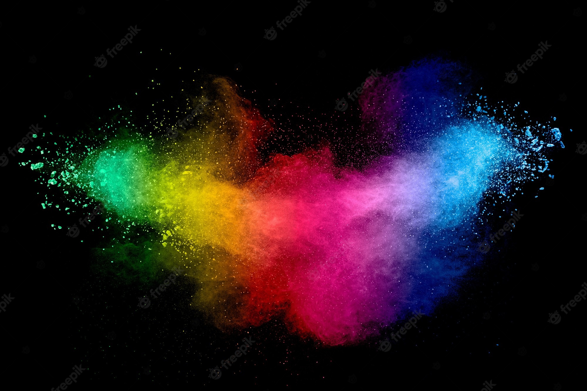 Rainbow Explosion Background