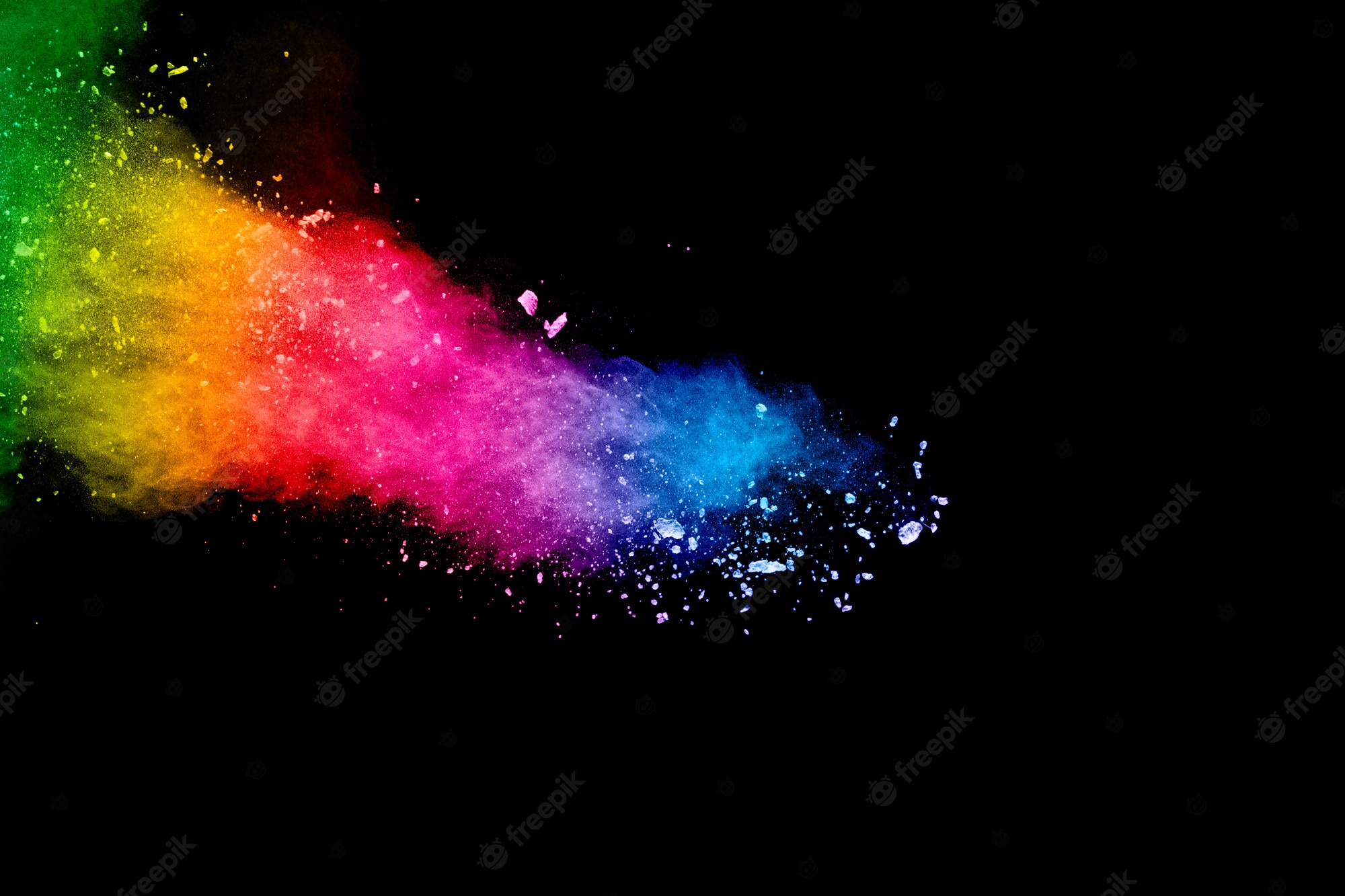 Rainbow Explosion Background