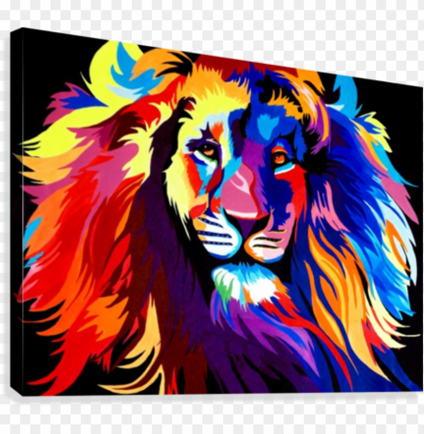 Rainbow Lion Background