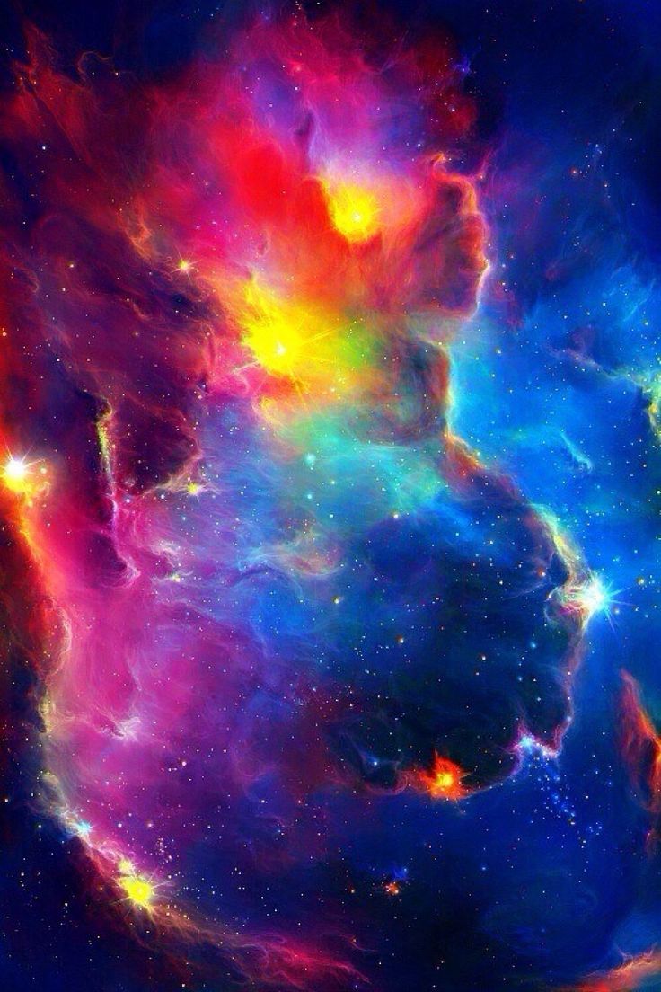 Rainbow Nebula Galaxy Background