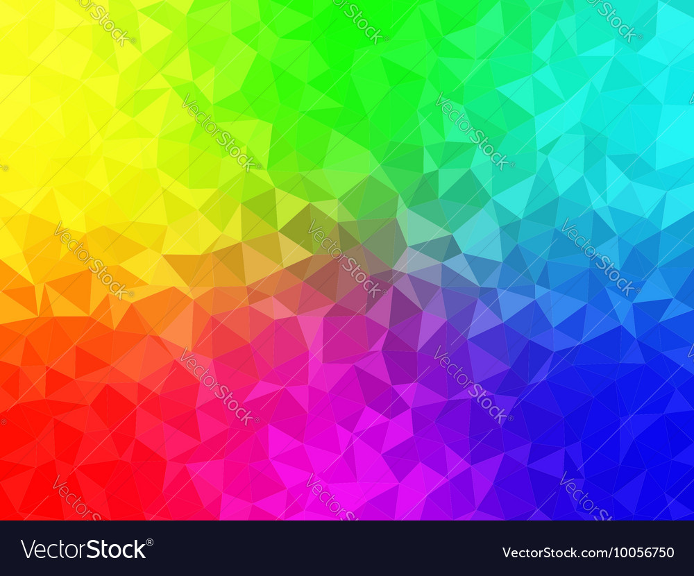 Rainbow Polygon Background