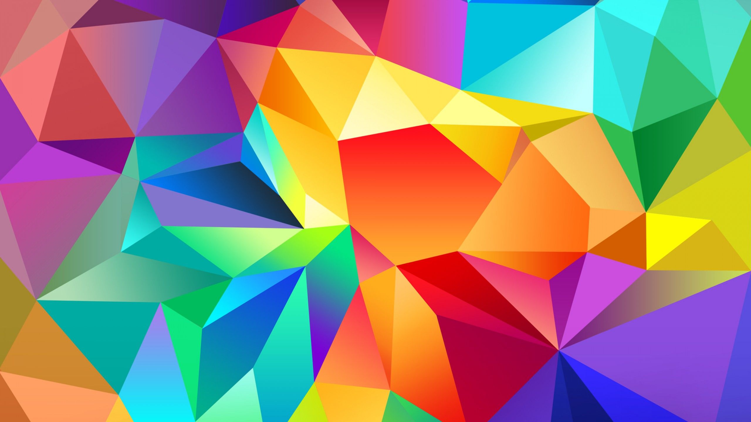 Rainbow Polygon Background