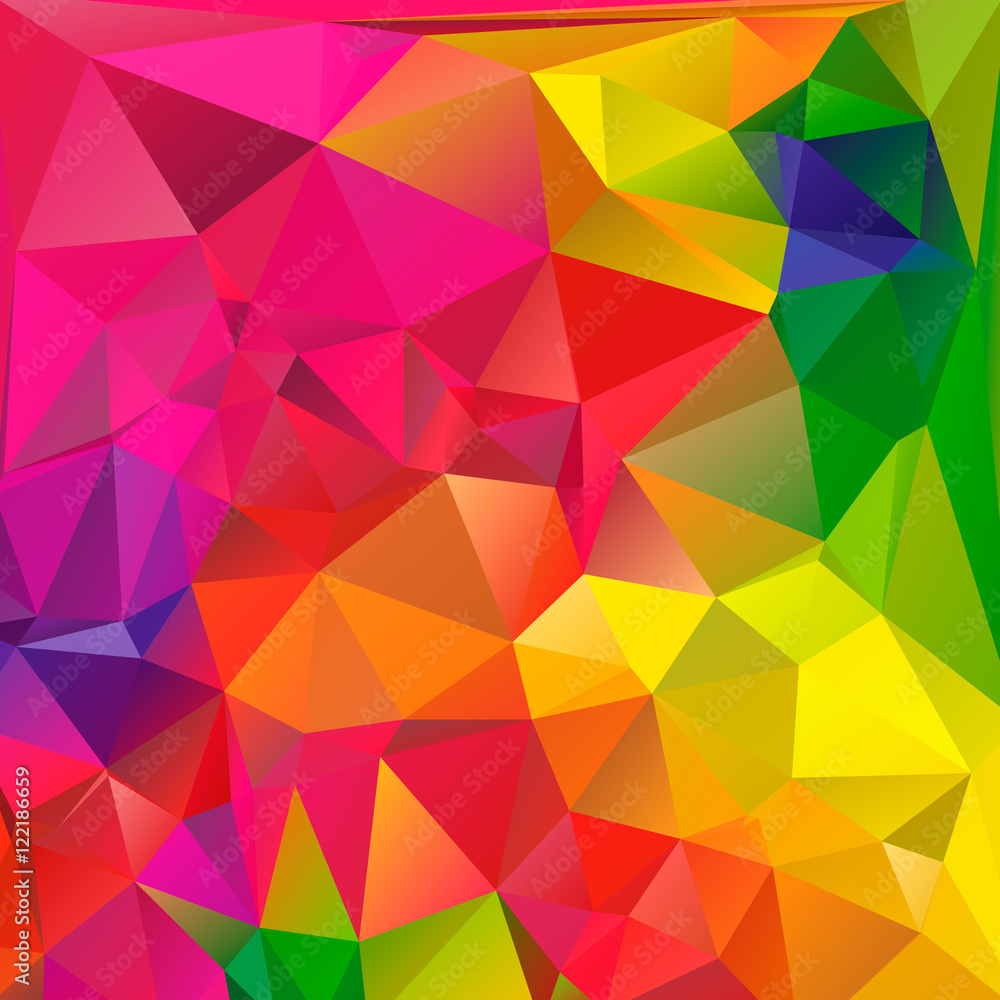 Rainbow Polygon Background