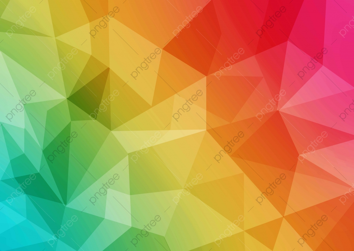 Rainbow Polygon Background