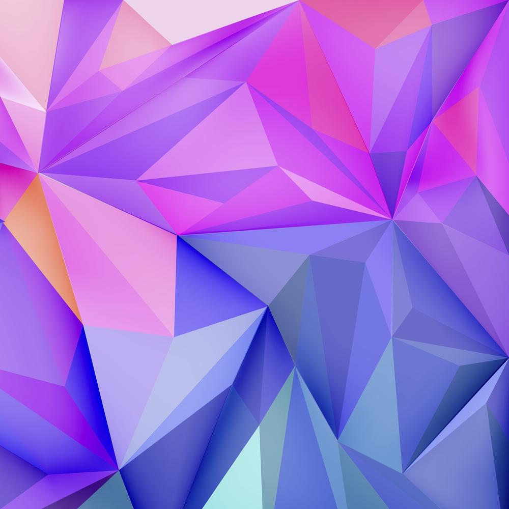 Rainbow Polygon Background