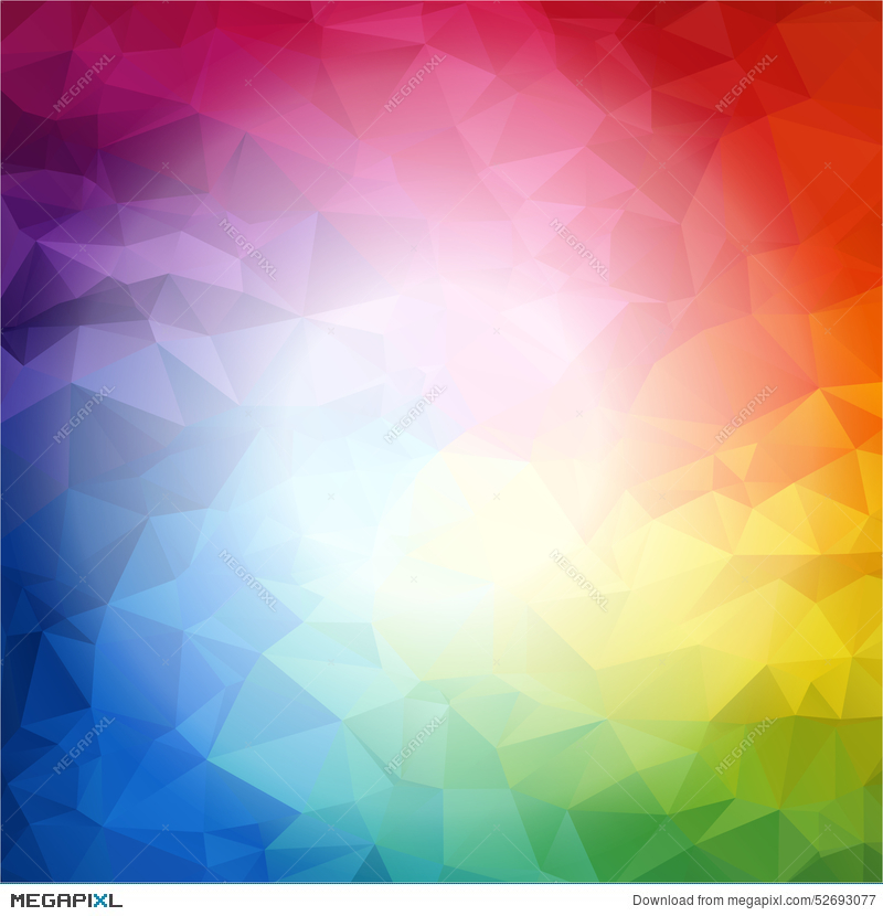 Rainbow Polygon Background