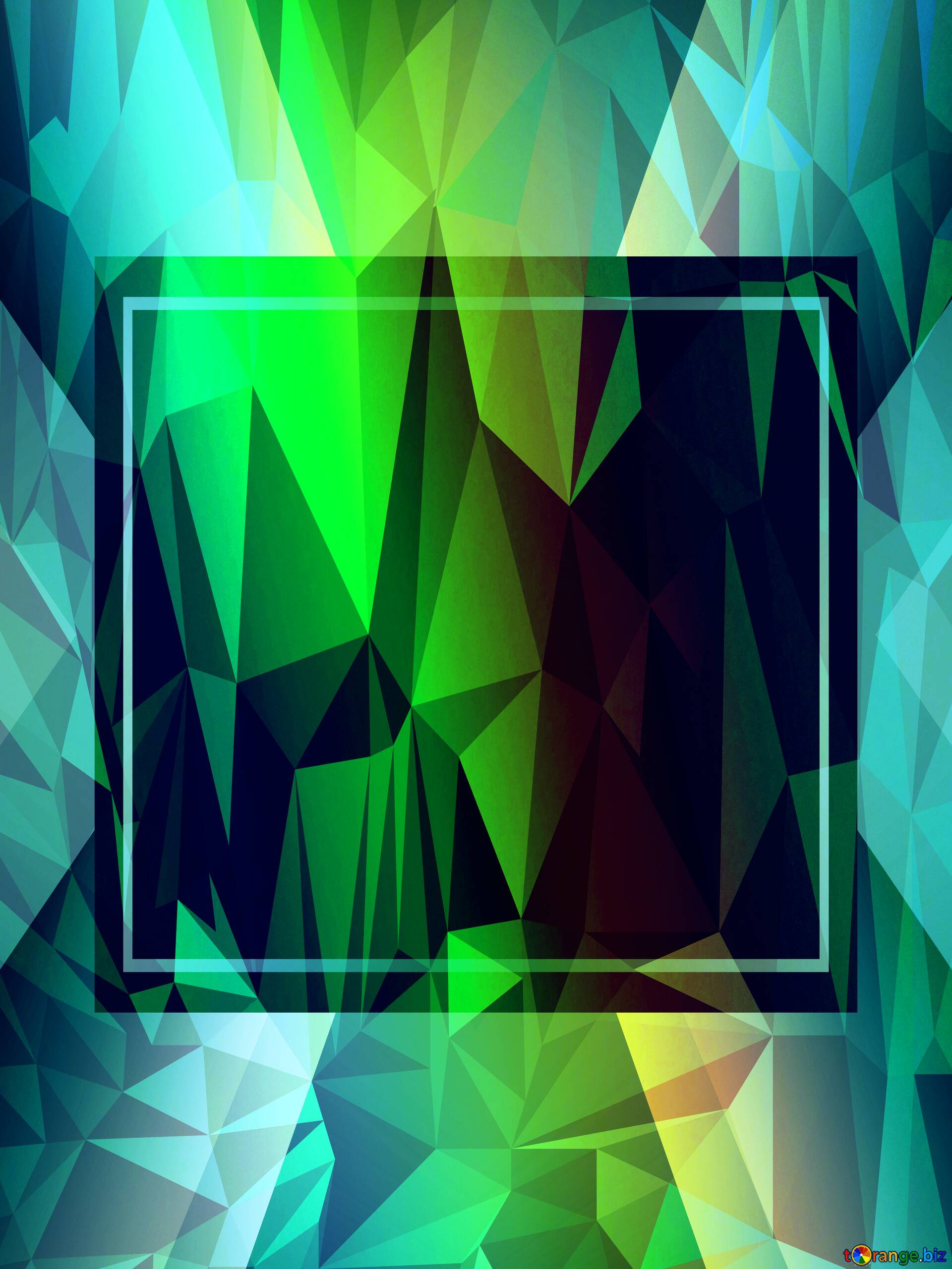 Rainbow Polygon Background