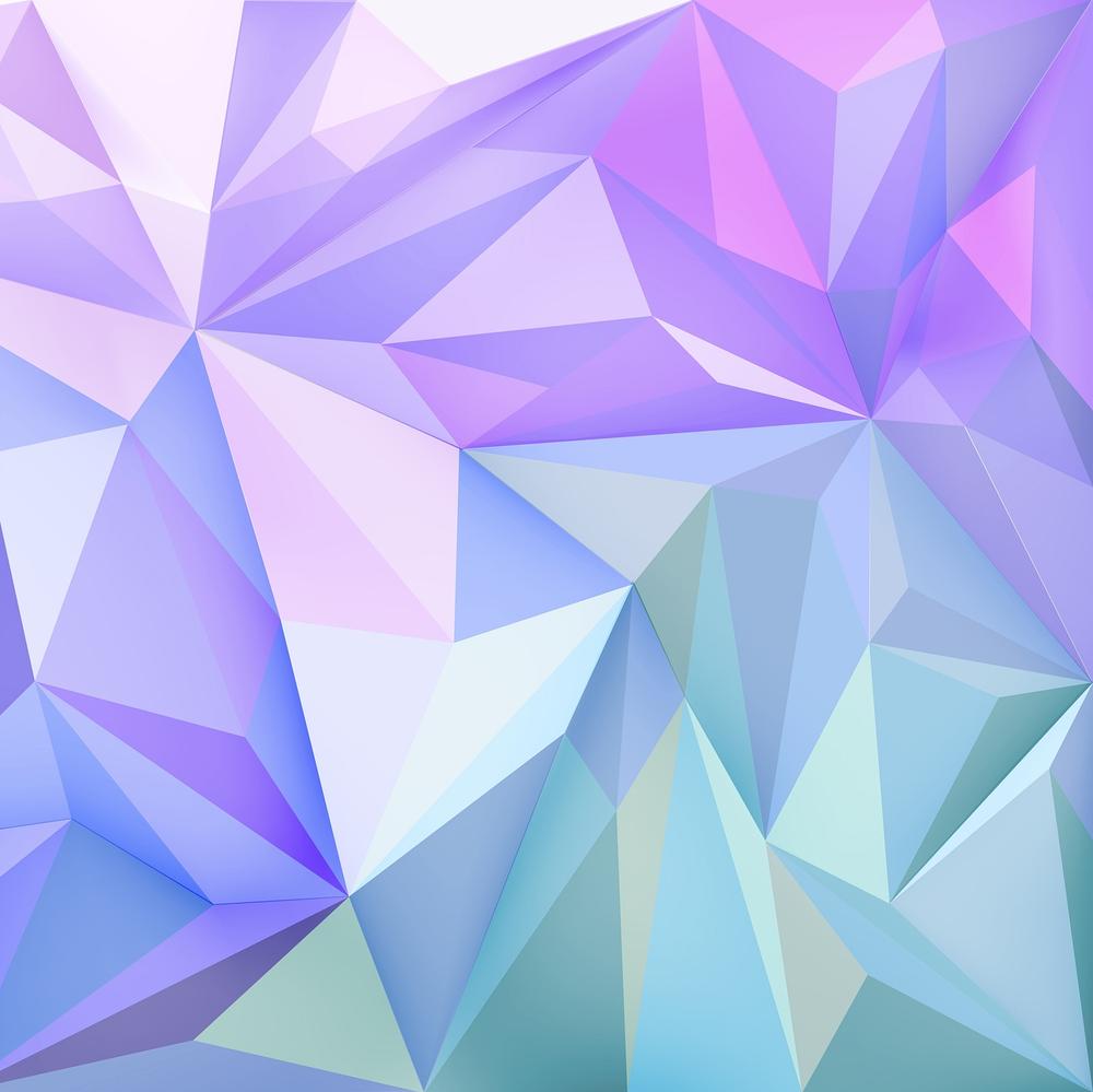 Rainbow Polygon Background