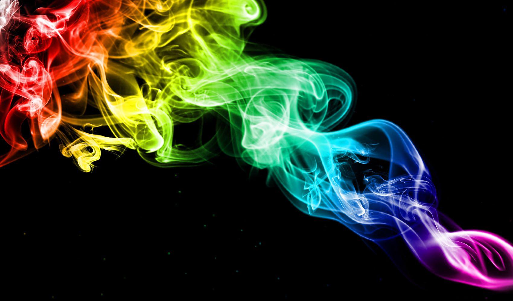 Rainbow Smoke Background