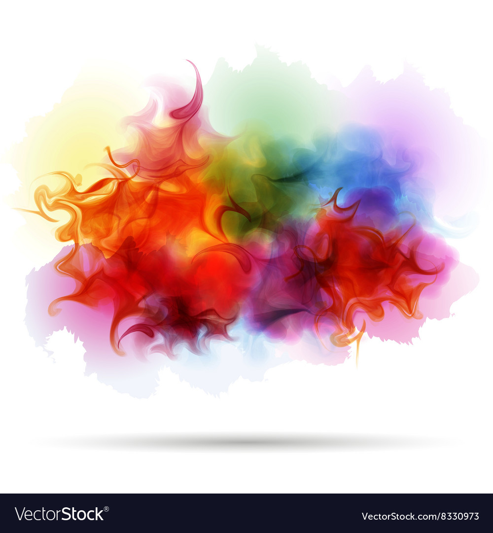 Rainbow Smoke Background