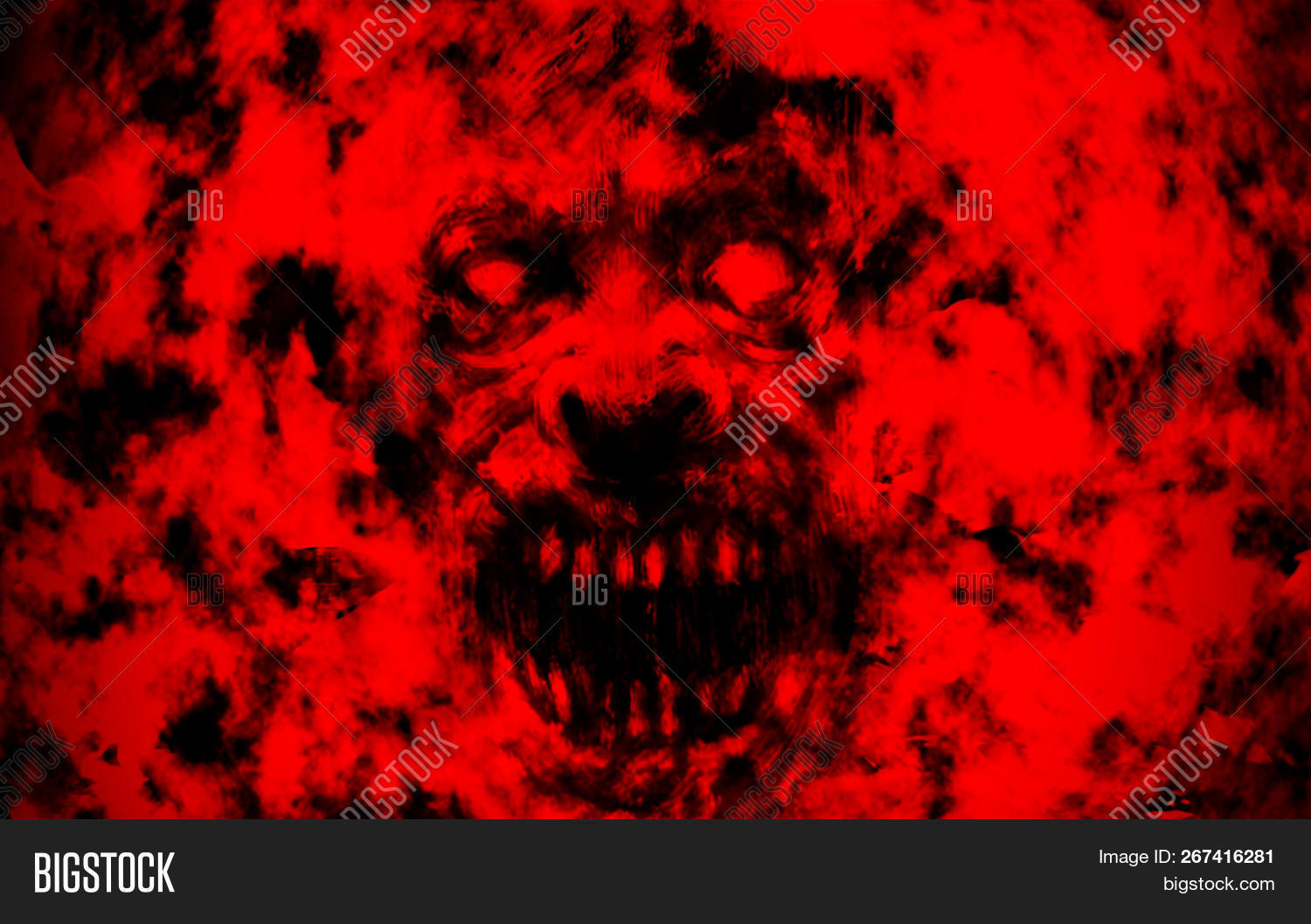 Red Creepy Background